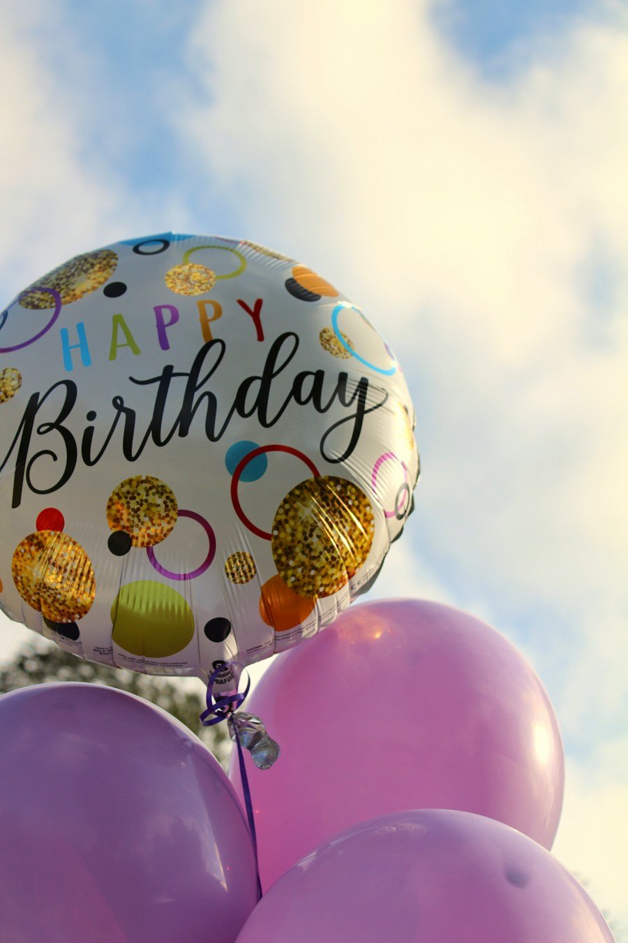 Birthday balloons and celebration