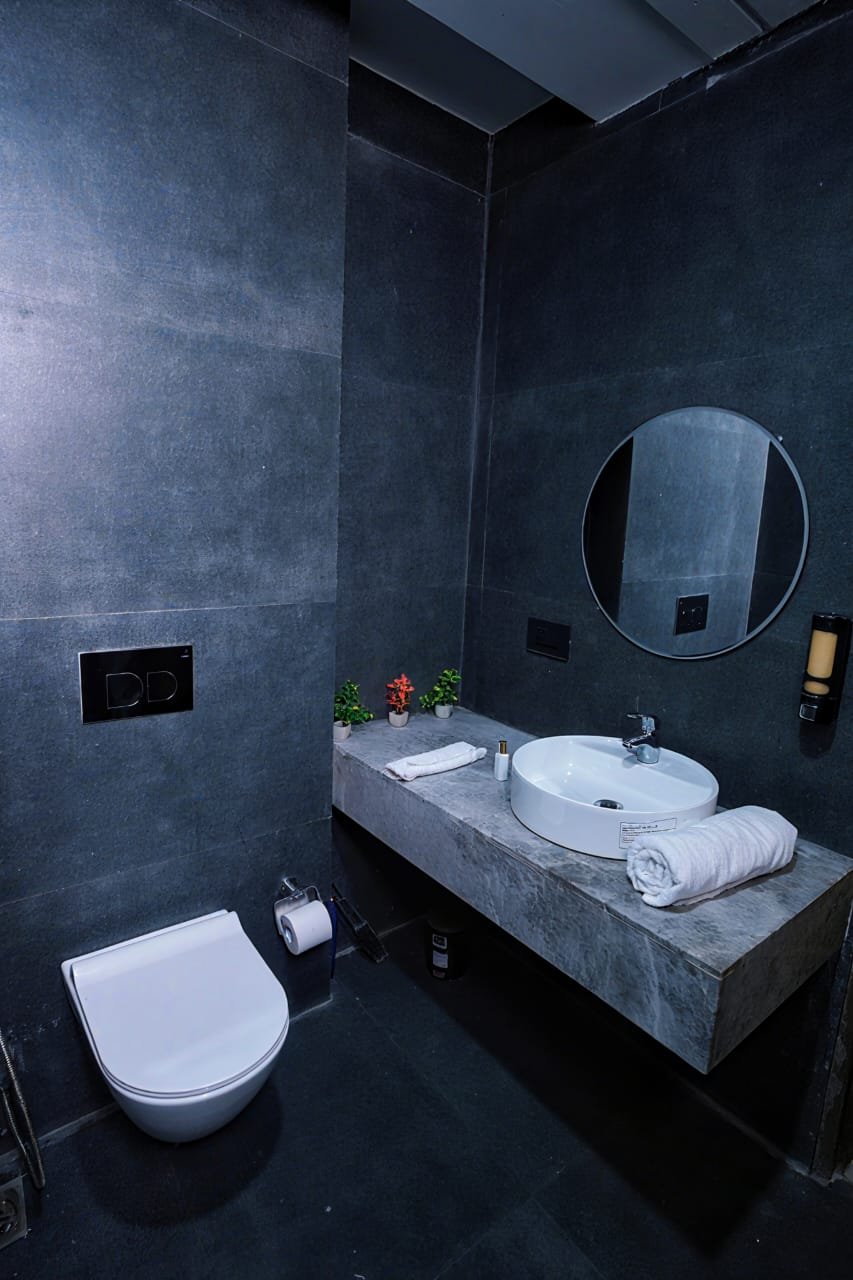 Slate spa bathroom